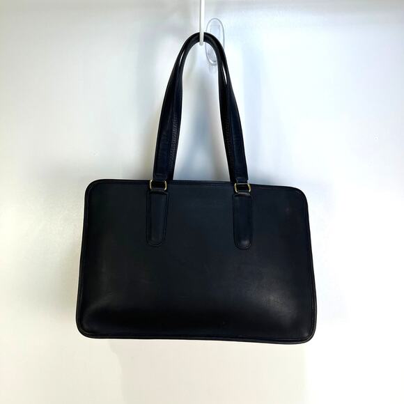 Vintage Coach Marketing Tote 9665 Black Leather Bag Women's Made in NYC - Picture 11 of 11